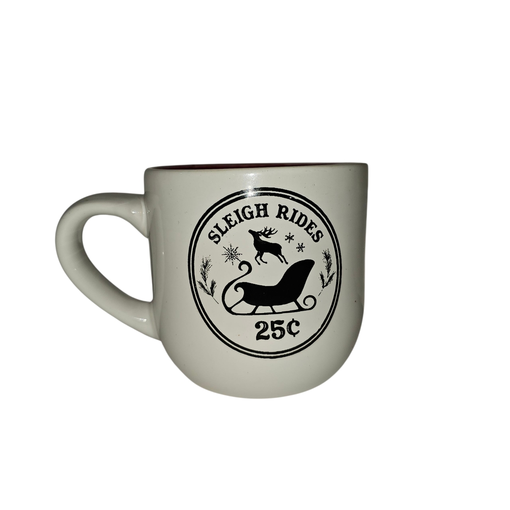 Sleigh Rides Ceramic Mug - White